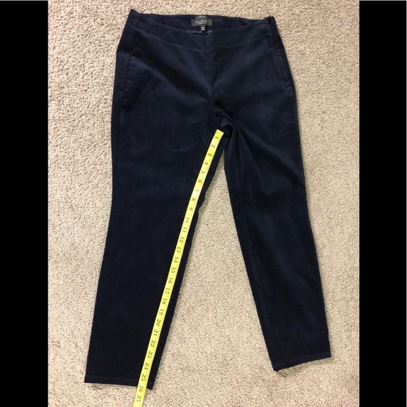 TALBOTS HERITAGE Velvet Pants Dark Navy Blue 12 WP - Picture 6 of 14